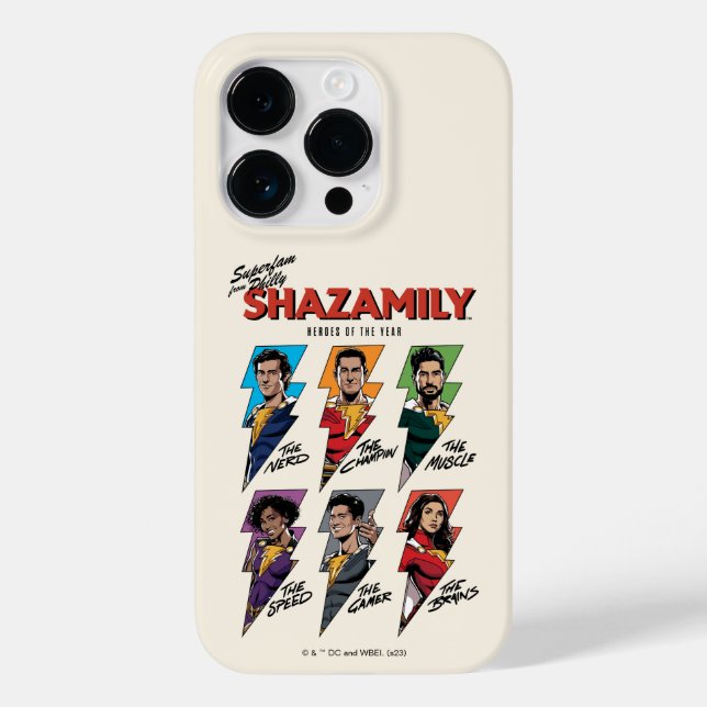 SHAZAM! Fury of the Gods | SHAZAMily Comic Bolts Case-Mate iPhone Case (Back)
