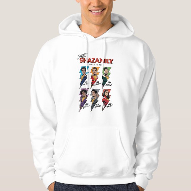 SHAZAM! Fury of the Gods | SHAZAMily Comic Bolts Hoodie (Front)