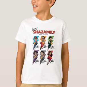 SHAZAM! Fury of the Gods   SHAZAMily Comic Bolts T-Shirt
