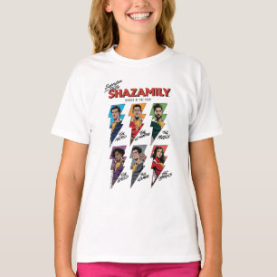 SHAZAM! Fury of the Gods   SHAZAMily Comic Bolts T-Shirt
