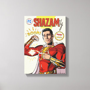 SHAZAM! Fury of the Gods   SHAZAMily Comic Cover Canvas Print