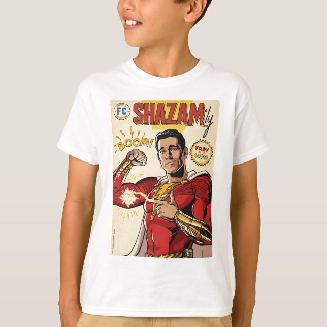 SHAZAM! Fury of the Gods | SHAZAMily Comic Cover T-Shirt (Front)