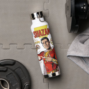 SHAZAM! Fury of the Gods   SHAZAMily Comic Cover Water Bottle