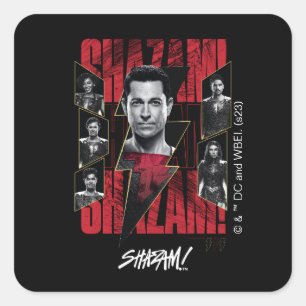SHAZAM! Fury of the Gods   SHAZAMily Group Square Sticker