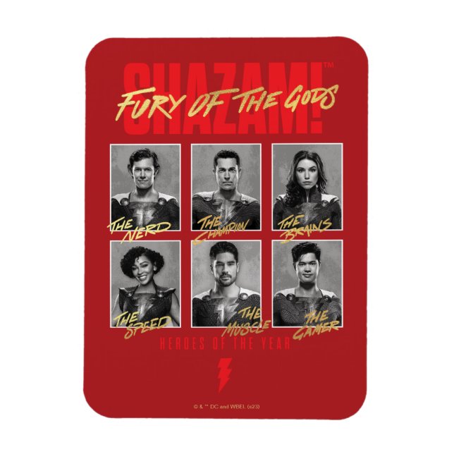 SHAZAM! Fury of the Gods | SHAZAMily Yearbook Magnet (Vertical)