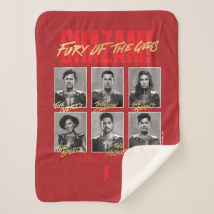 SHAZAM! Fury of the Gods   SHAZAMily Yearbook Sherpa Blanket