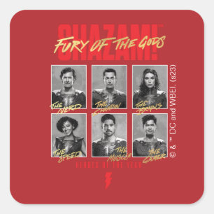 SHAZAM! Fury of the Gods   SHAZAMily Yearbook Square Sticker