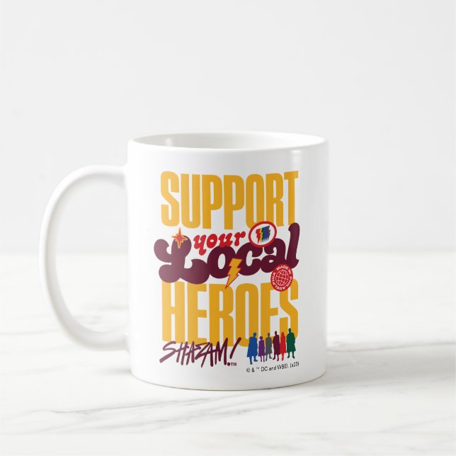 SHAZAM! Fury of the Gods | Support Local Heroes Coffee Mug (Left)