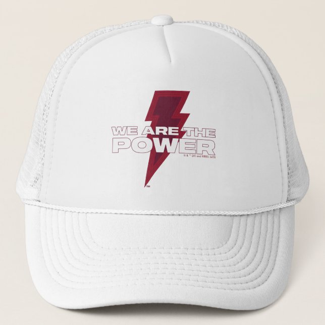 SHAZAM! Fury of the Gods | We Are The Power Trucker Hat (Front)