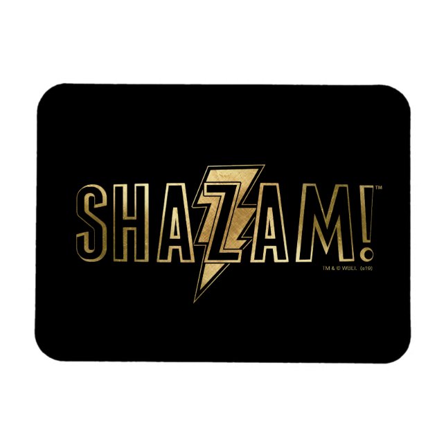 SHAZAM! | Gold Logo Magnet (Horizontal)