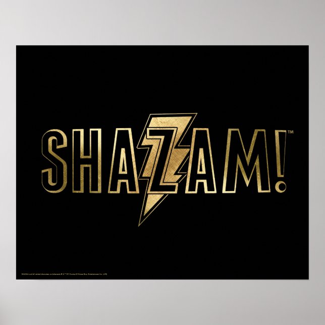 SHAZAM! | Gold Logo Poster (Front)