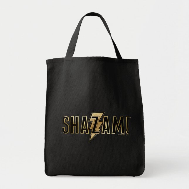 SHAZAM! | Gold Logo Tote Bag (Front)
