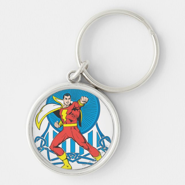 SHAZAM in Fight Stance Key Ring (Front)