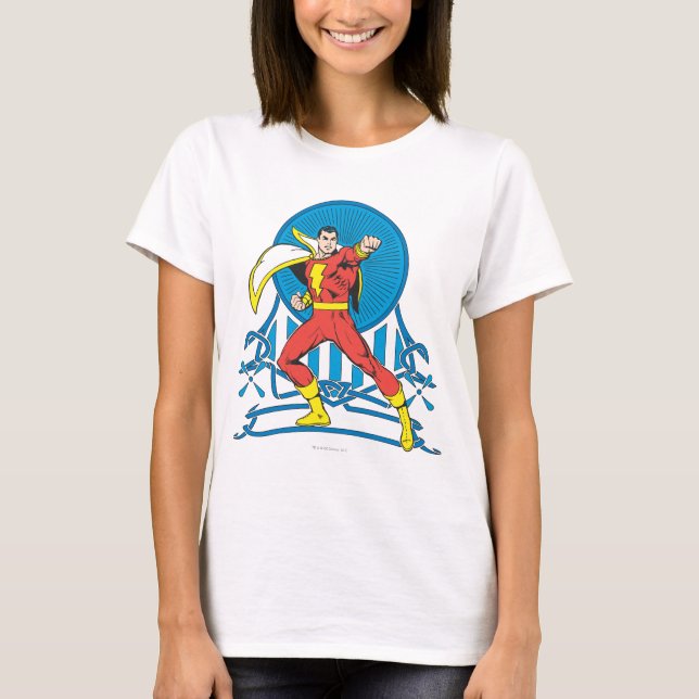 SHAZAM in Fight Stance T-Shirt (Front)