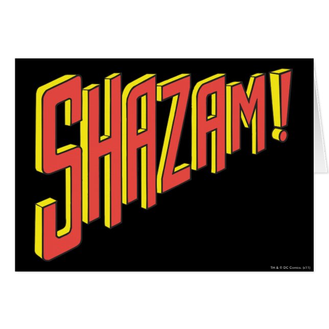 Shazam Logo Red/Yellow (Front Horizontal)