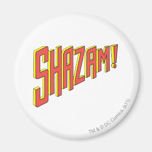 Shazam Logo Red/Yellow Magnet