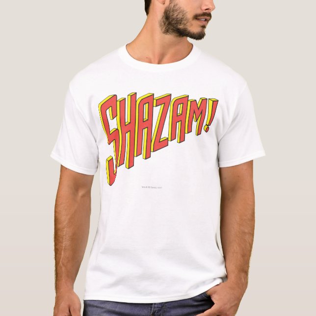 Shazam Logo Red/Yellow T-Shirt (Front)