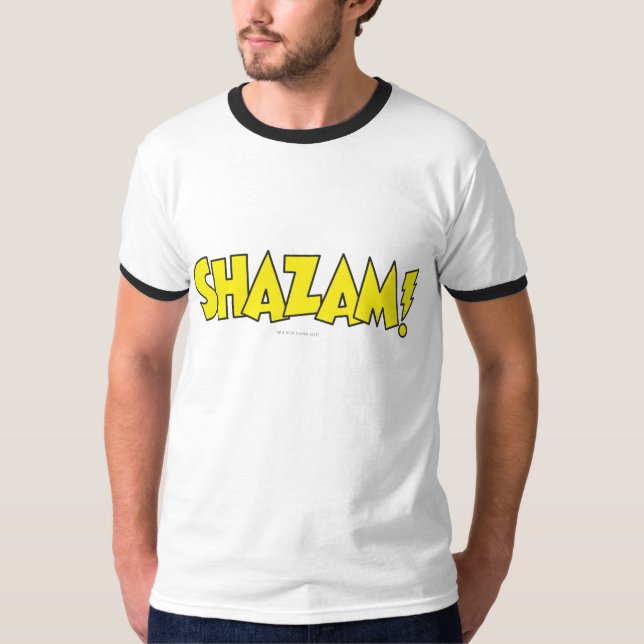 Shazam Logo Yellow T-Shirt (Front)