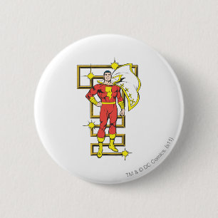 SHAZAM Poses 6 Cm Round Badge