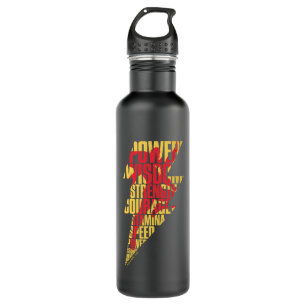 SHAZAM! Shazam Abilities Lightning Graphic 710 Ml Water Bottle