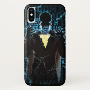 SHAZAM!   Shazam & Abilities Lightning Typography iPhone X Case
