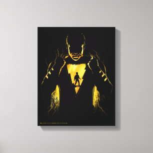 SHAZAM! Shazam and Billy Lightning Silhouette Canvas Print
