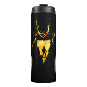 SHAZAM!   Shazam and Billy Lightning Silhouette Thermal Tumbler