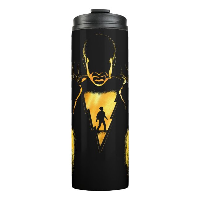 SHAZAM! | Shazam and Billy Lightning Silhouette Thermal Tumbler (Front)