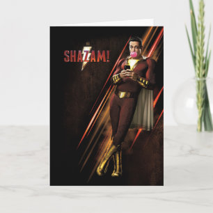 SHAZAM!   Shazam Blowing Bubble Gum Card