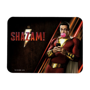 SHAZAM!   Shazam Blowing Bubble Gum Magnet