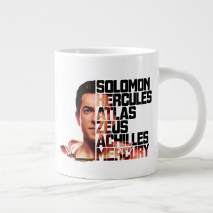 SHAZAM!   Shazam Closeup Acronym Graphic Large Coffee Mug