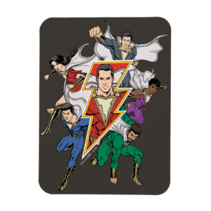 SHAZAM! Shazam Family Graphic Magnet