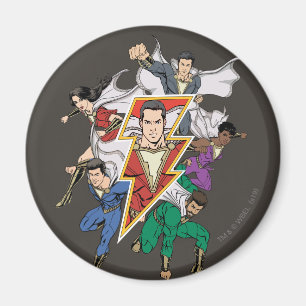 SHAZAM! Shazam Family Graphic Magnet