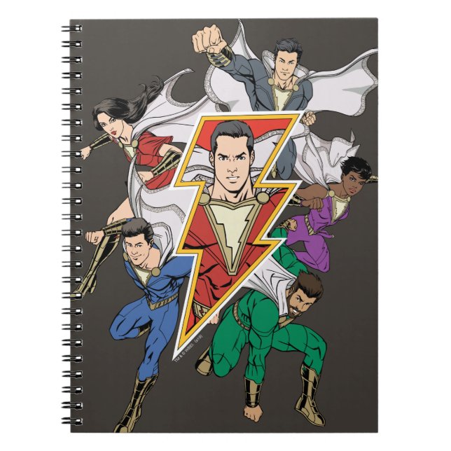 SHAZAM! | Shazam Family Graphic Notebook (Front)