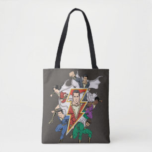 SHAZAM!   Shazam Family Graphic Tote Bag