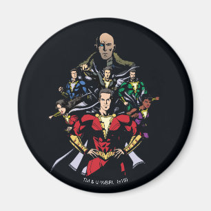 SHAZAM! Shazam Family Vs. Dr. Sivana Magnet