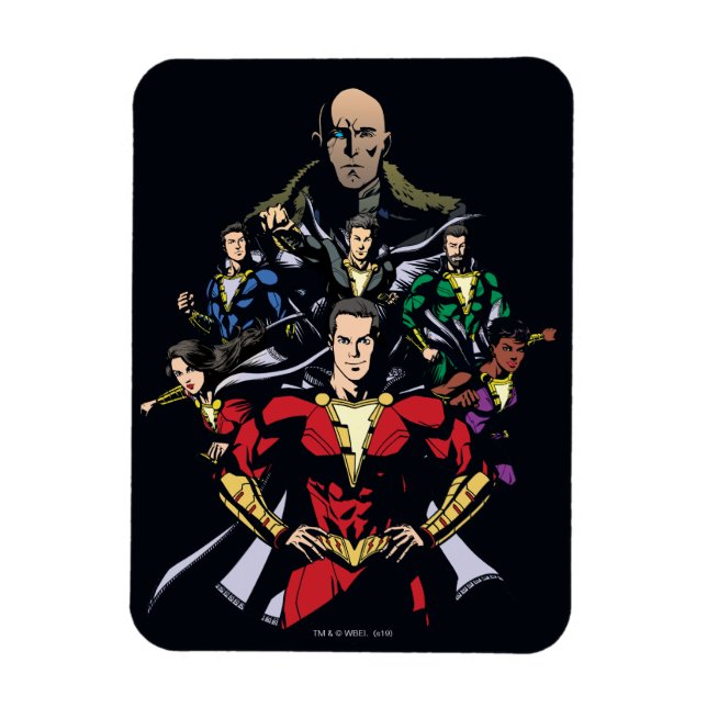 SHAZAM! | Shazam Family Vs. Dr. Sivana Magnet (Vertical)