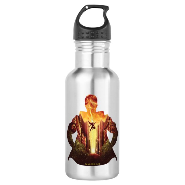 SHAZAM! | Shazam Sunset Silhouette 532 Ml Water Bottle (Front)