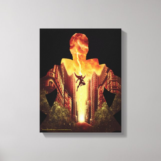 SHAZAM! | Shazam Sunset Silhouette Canvas Print (Front)