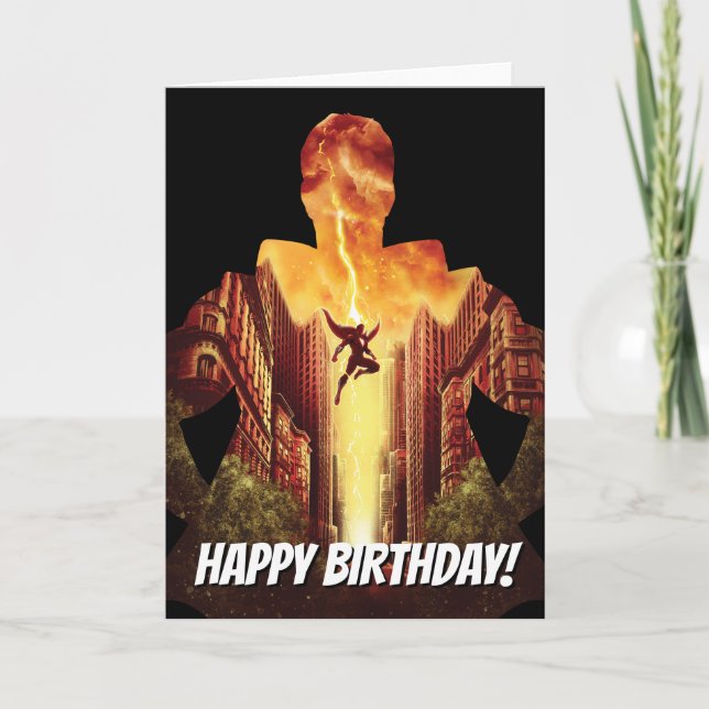 SHAZAM! | Shazam Sunset Silhouette Card (Front)