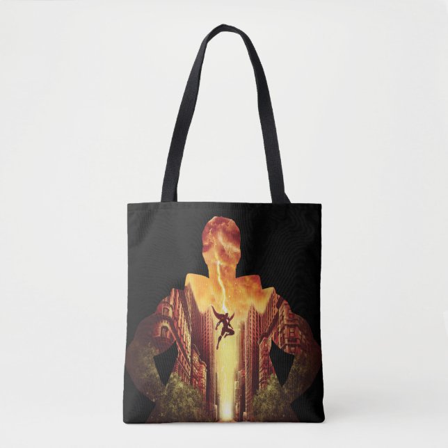 SHAZAM! | Shazam Sunset Silhouette Tote Bag (Front)