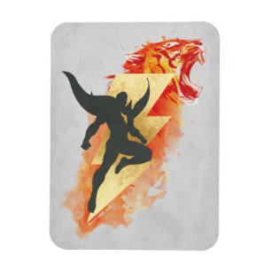 SHAZAM! Shazam Tiger & Lightning Graphic Magnet
