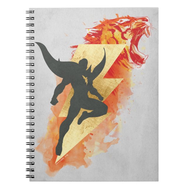 SHAZAM! | Shazam Tiger & Lightning Graphic Notebook (Front)
