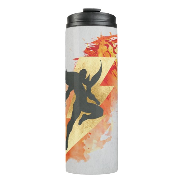SHAZAM! | Shazam Tiger & Lightning Graphic Thermal Tumbler (Front)