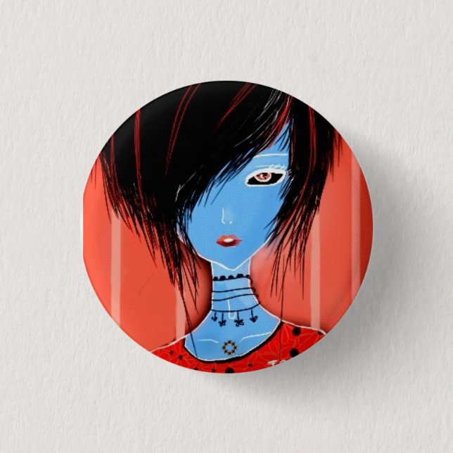 She 3 Cm Round Badge (Front)