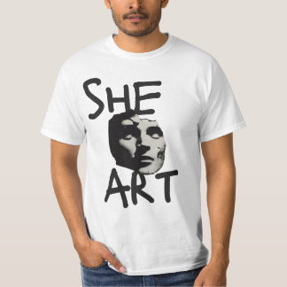 She Art Bold Typography T-Shirt