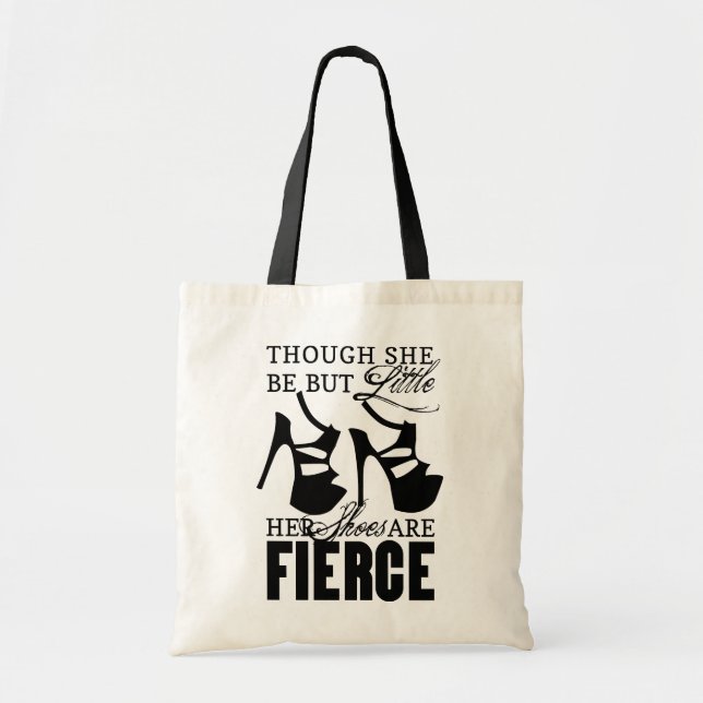 She Be But Little/Fierce Shoes Tote Bag (Front)