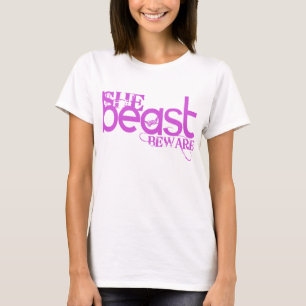 She Beast Pink Long Sleeve T-Shirt