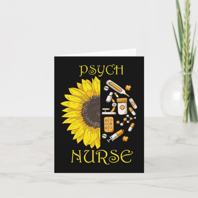 She Became A Psych Nurse Psychiatric Nursing Menta Card (Front)
