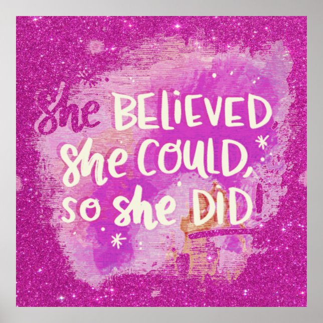 She believed poster (Front)